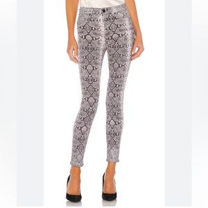 Hudson NWT Barbara Snakeskin Print Jeans - size 25
